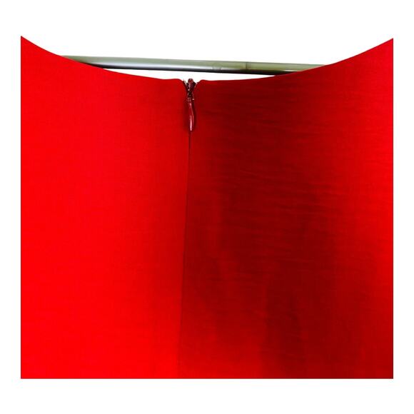 Emma & Michele Womens Tiered Mini Dress Flutter Long Sleeve Red Plus Size 20W - Picture 6 of 9